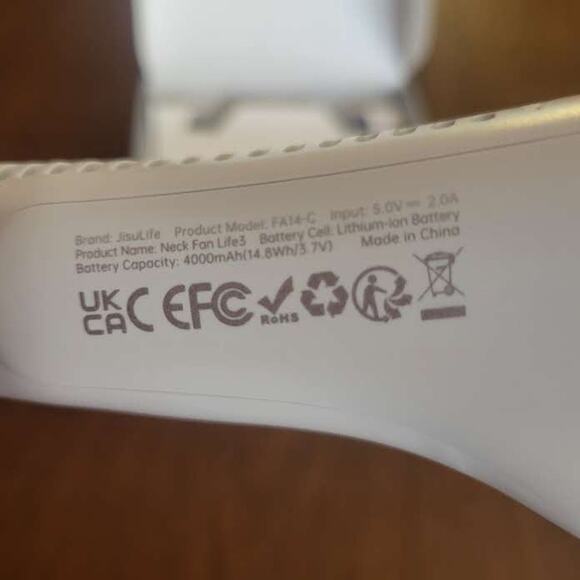 New Jisulife Neck Fan Life 3 Cooler Portable Bladeless Fan New in the box - Picture 9 of 10